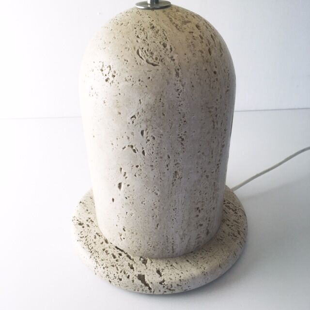 Table lamp travertine, 1970s