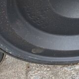 Pair of 70s Kaiser Leuchten lamps in brushed metal with original shades