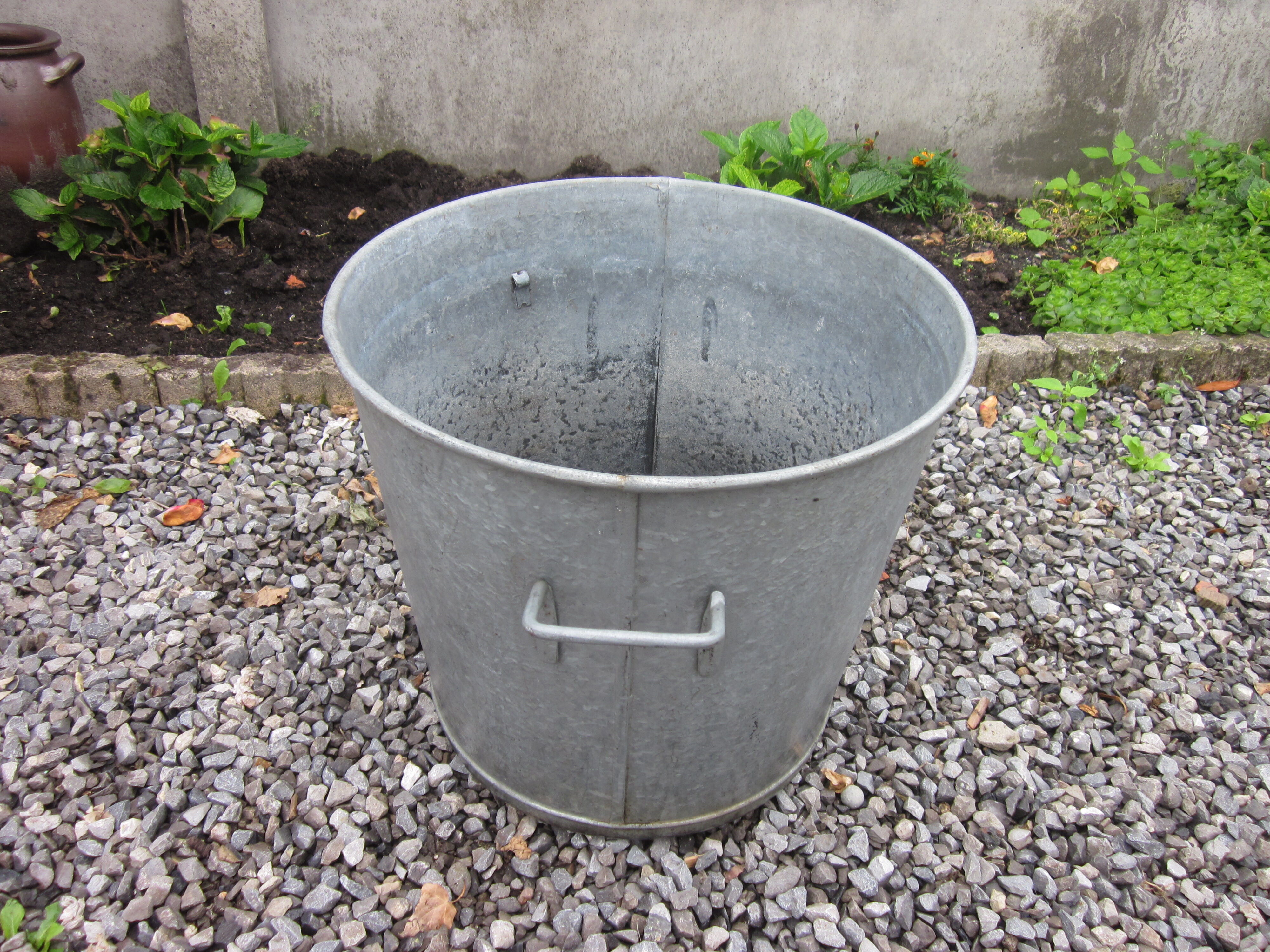 Old zinc basin