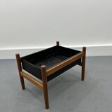 Vintage danishs modern modern teak, brass planter/ flower box/pot plant stand 1960s