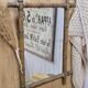 Old wooden mirror