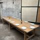 Solid oak farmhouse table