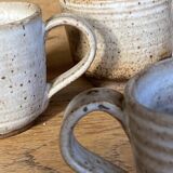 Handmade stoneware coffee set