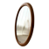 Oval pine mirror Glasmaster Markaryd Sweden 1970s