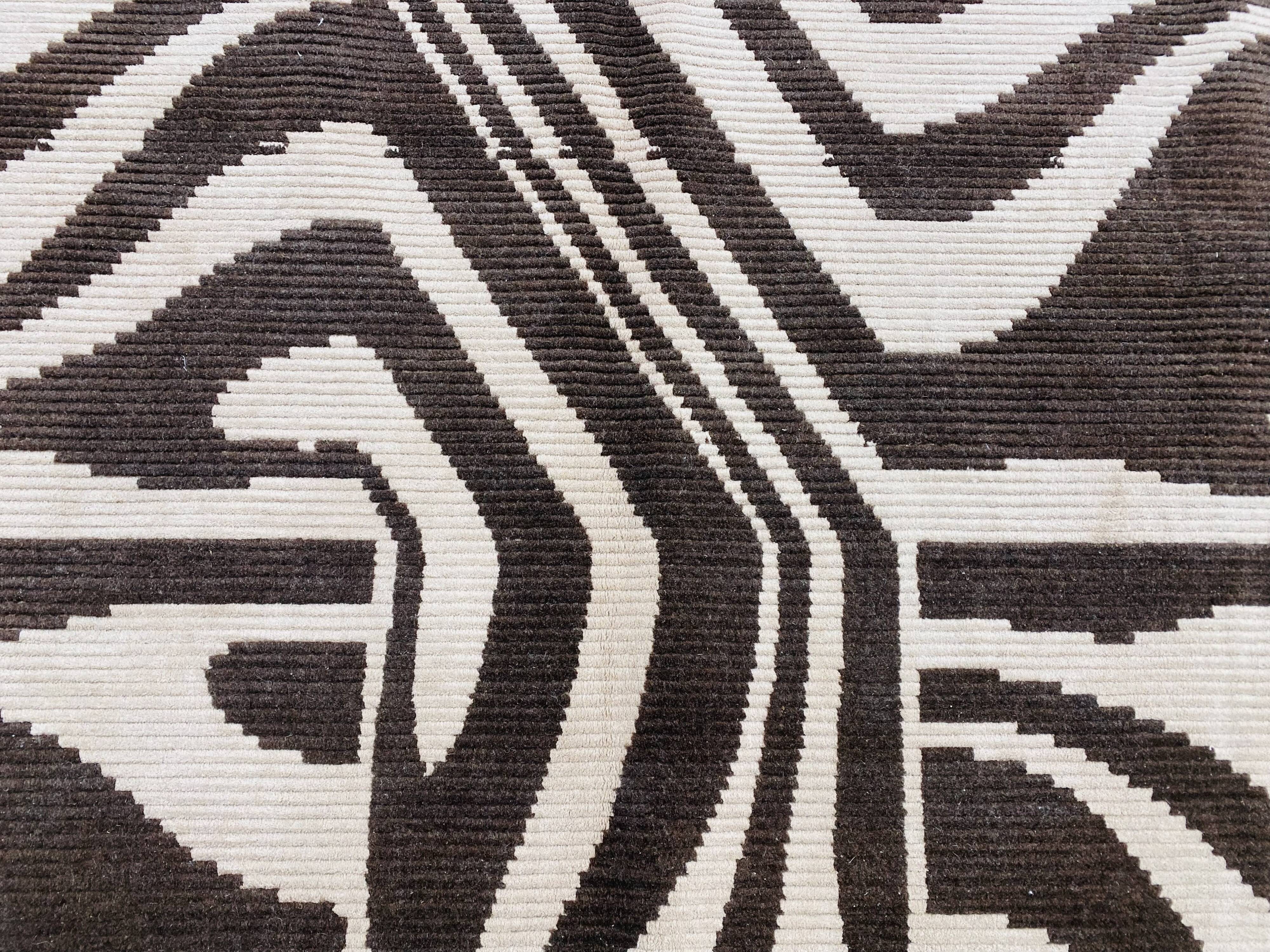 Handmade Turkish Oushak rug 203 cm x 295 cm