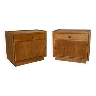 Pair of bedside tables, storage furniture 50s