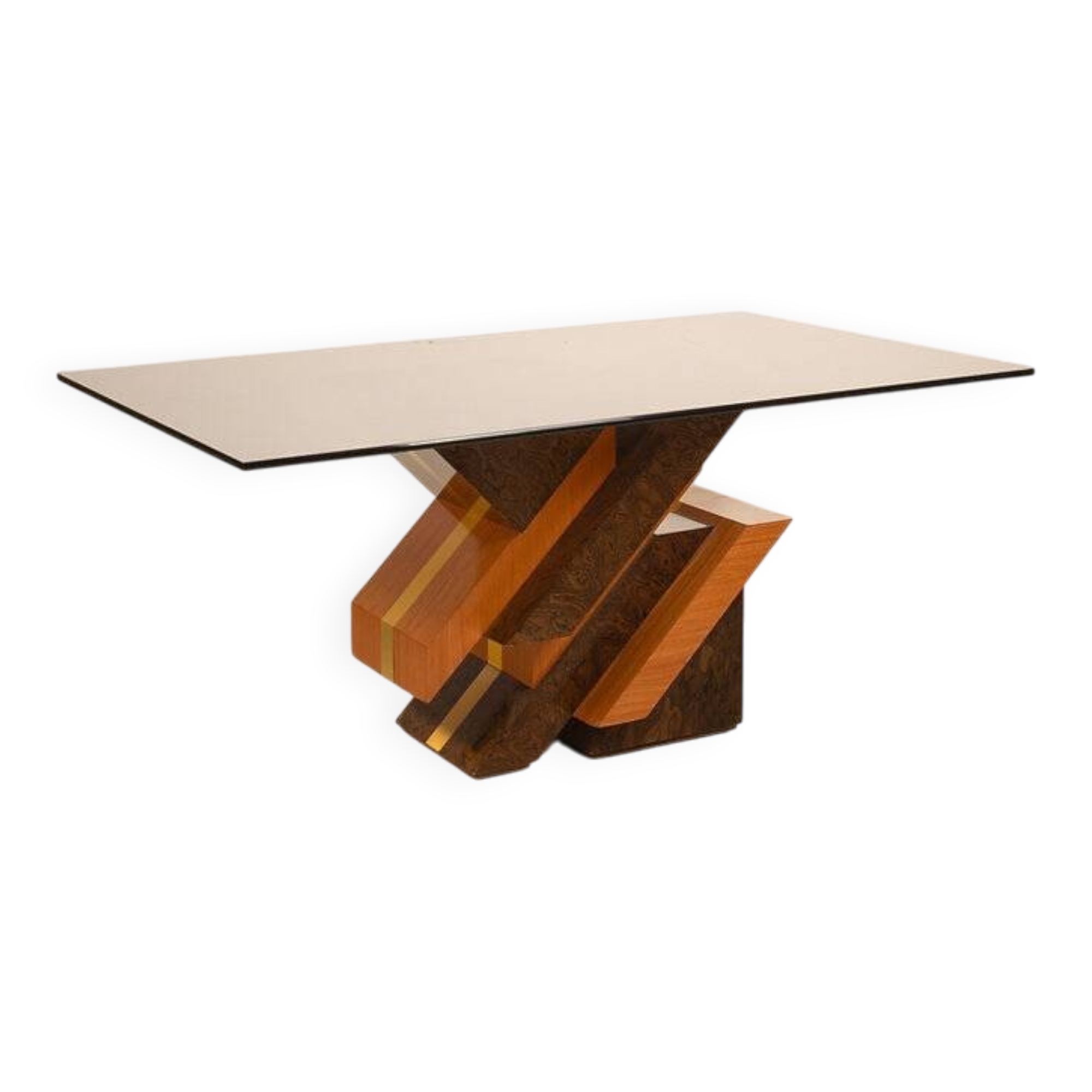 Postmodern sculptural table by Poggioli Italy 1970s