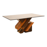 Postmodern sculptural table by Poggioli Italy 1970s