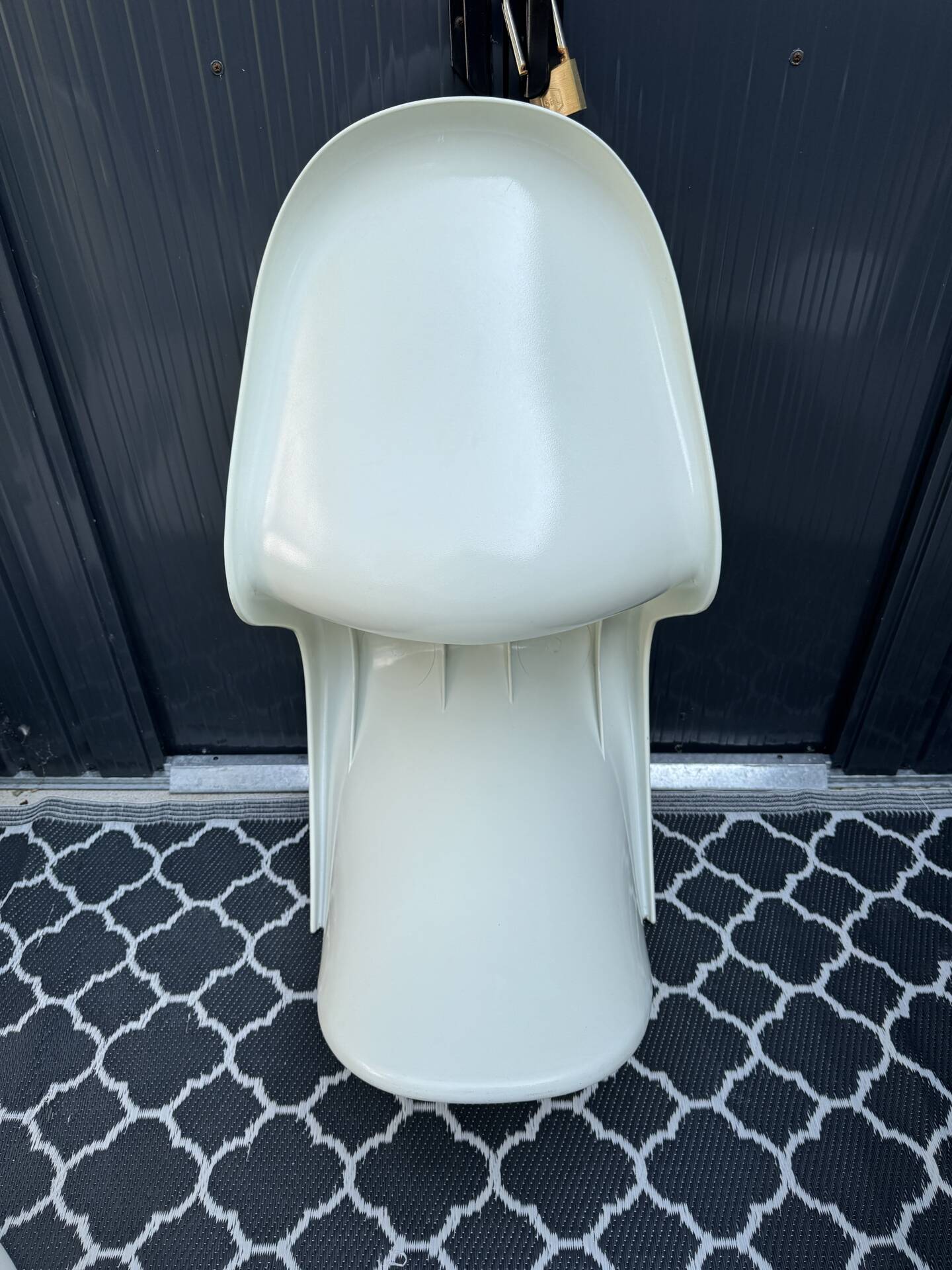 Lot de 3 chaises S vintage blanches dans le style Panton chair - Vitra