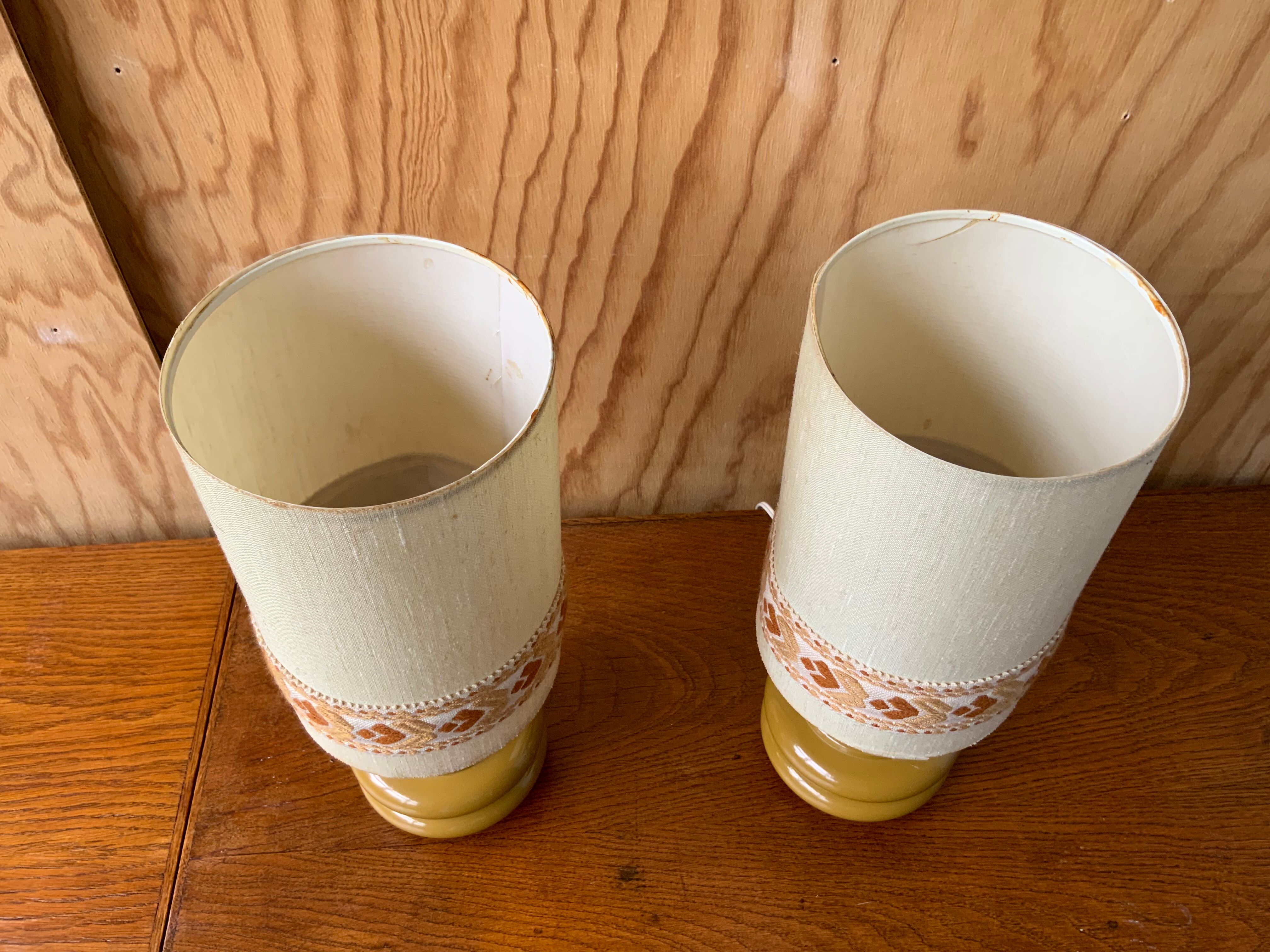 Pair of bedside lamps