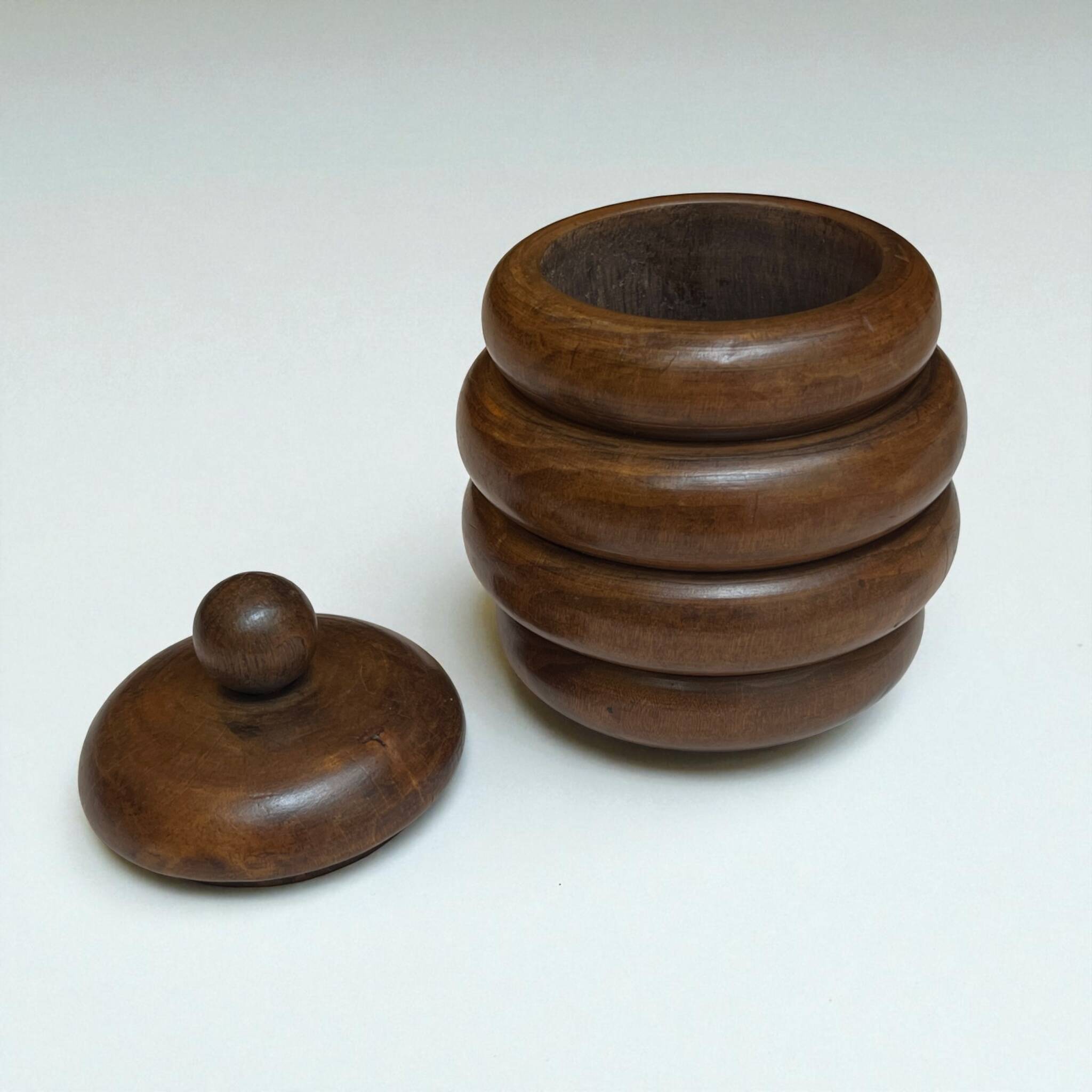 Nécessaire de fumeur Art déco en bois cendrier Art Déco Boîte en bois 1930