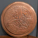 Oriental tray in copper or brass engraved XXth