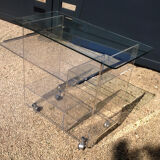 David Lange vintage plexiglass table