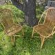 Paire de chaises rotin