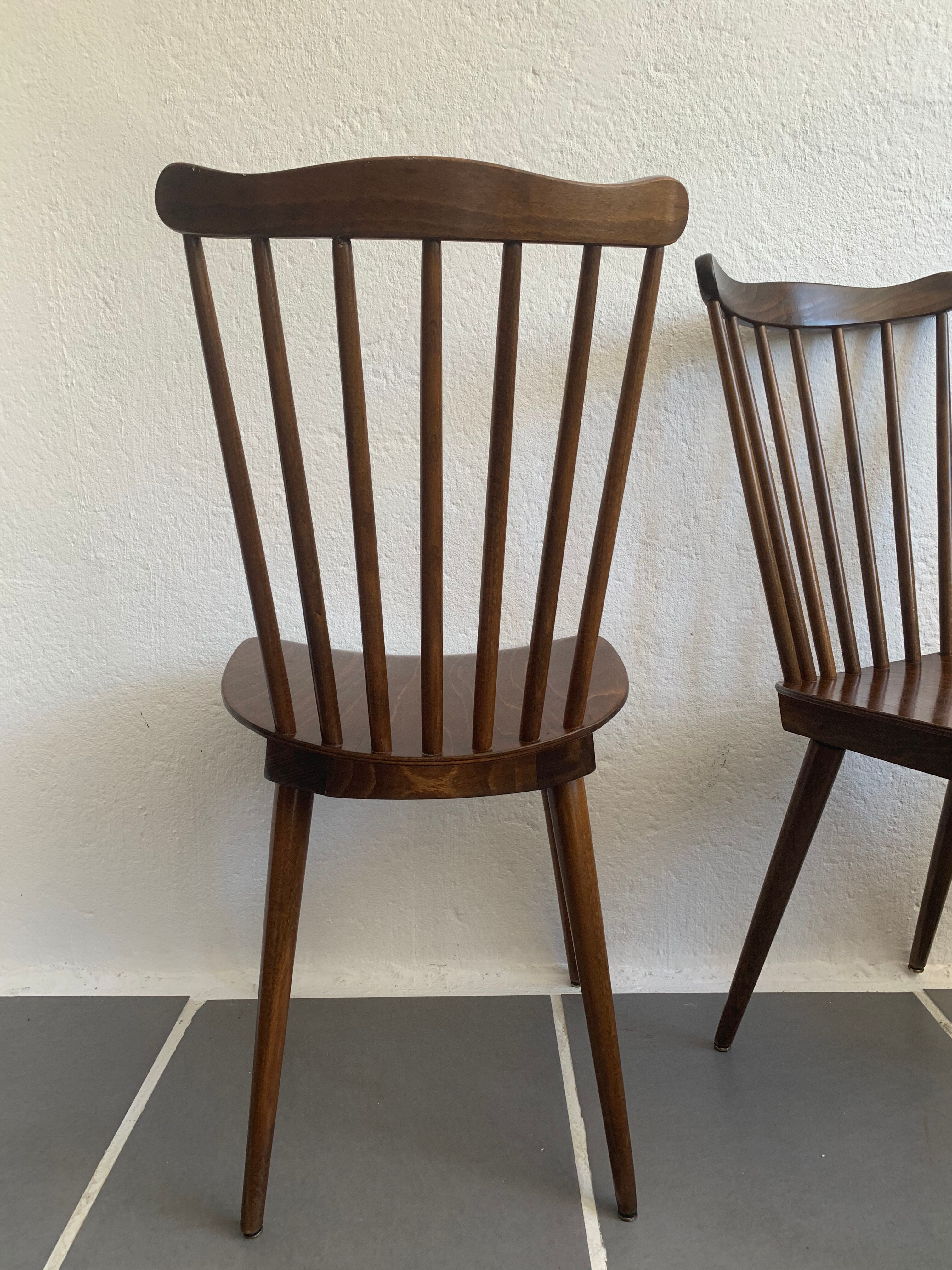 6 vintage bistro chairs
