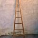 Wooden triangular ladder