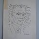 Picasso original lithograph 1959 Frédéric Joliot-Curie 38x28cm