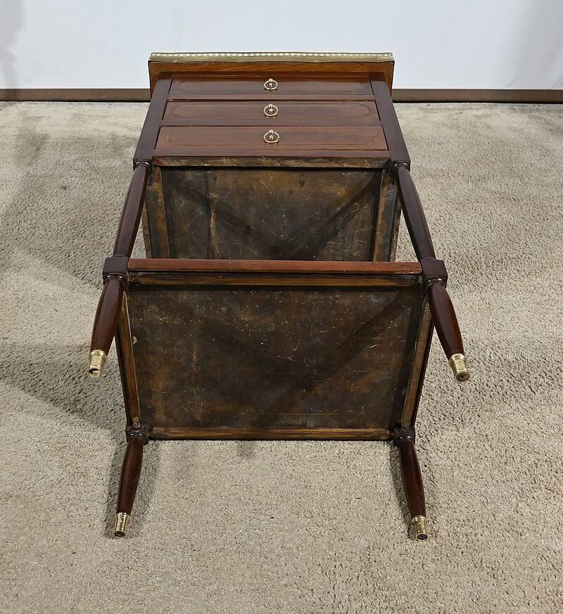 Small Chiffonnière Living Room Table in Mahogany, Louis XVI – 18th Century