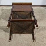 Small Chiffonnière Living Room Table in Mahogany, Louis XVI – 18th Century