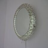Austrian Illuminated Flower Mirror, 1960s