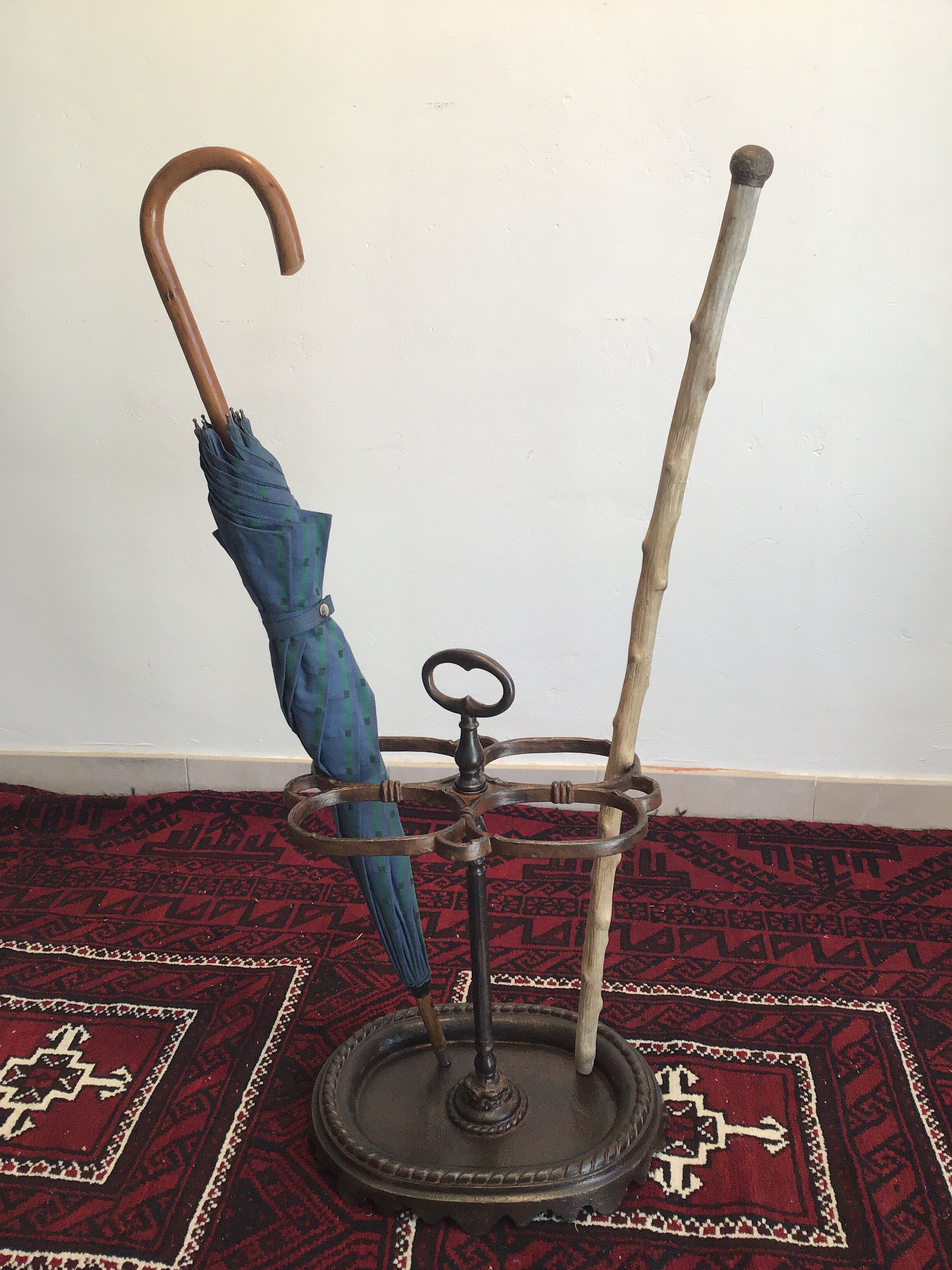 Antique cast iron umbrella holder