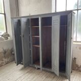 XXL workshop locker with blue patina