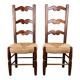 Pair of folk art chairs, France, mid-20th century