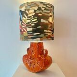 Wireless table lamp – a unique upcycled piece from the 1970s in ceramic.