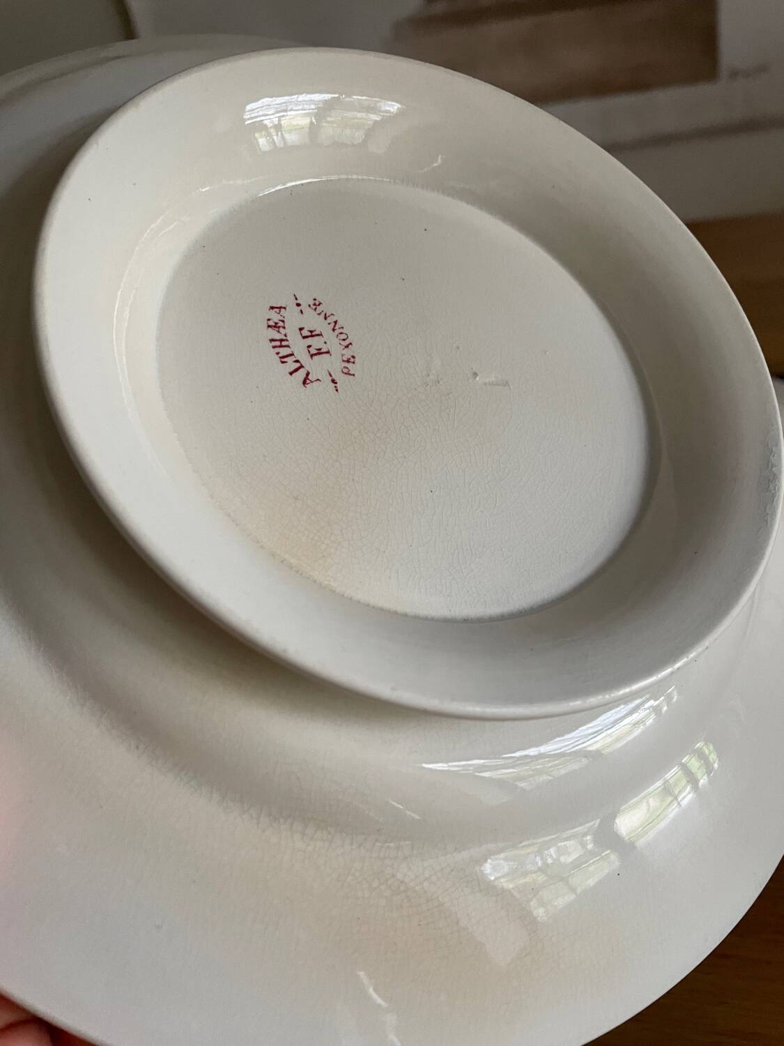 Set of two Terre de fer compote bowls, Althea model