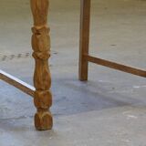 Chaises de salle à manger en chêne brutaliste danois moderne des années 1960 dans le style de Kjærnulf, ensemble.