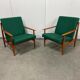 Pair of green armchairs by Frantisek Jirak for TON Bystřice