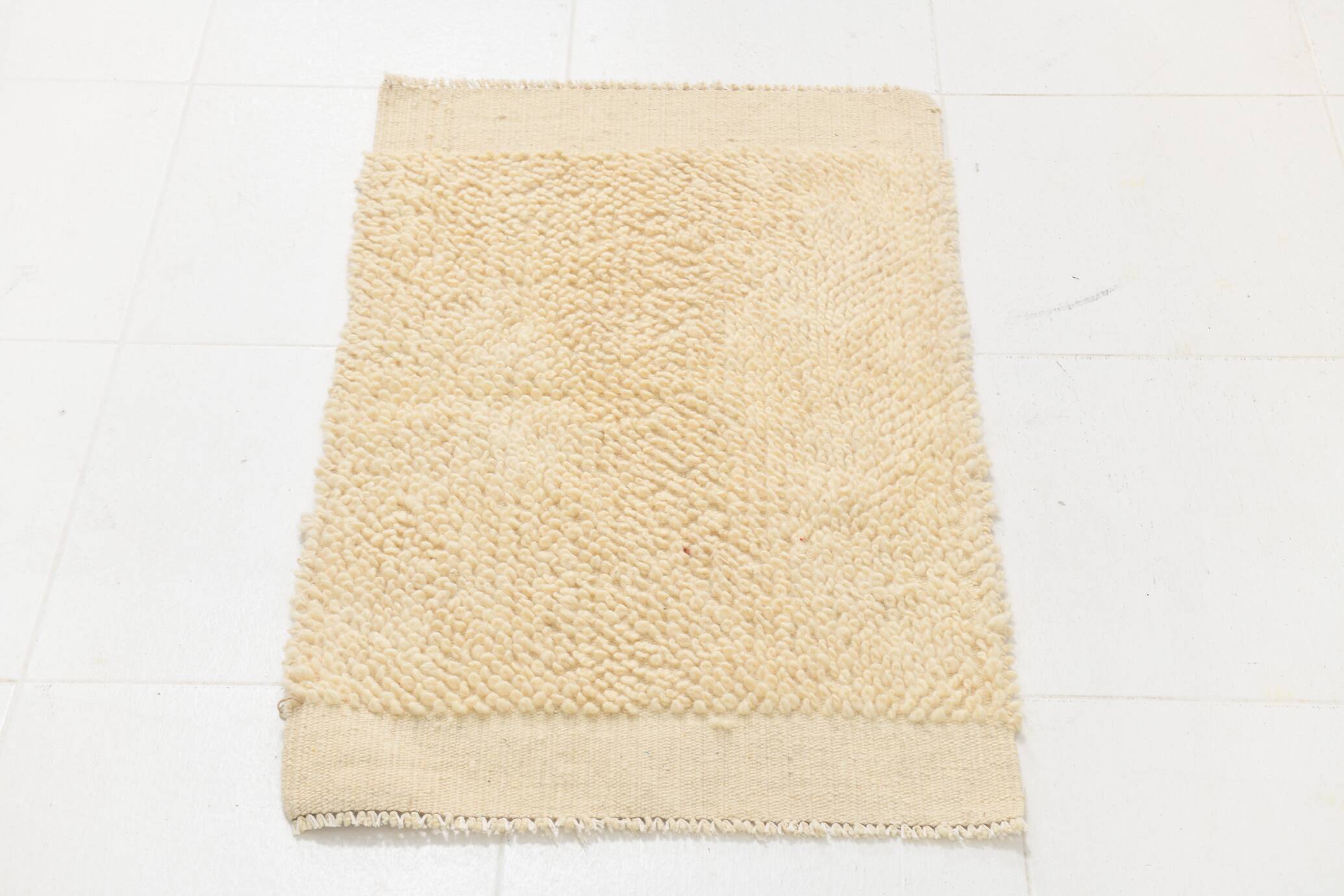 Paillasson turc moderne beige crème 2x3, 60x93 cm