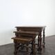 Rustic nesting tables in oak