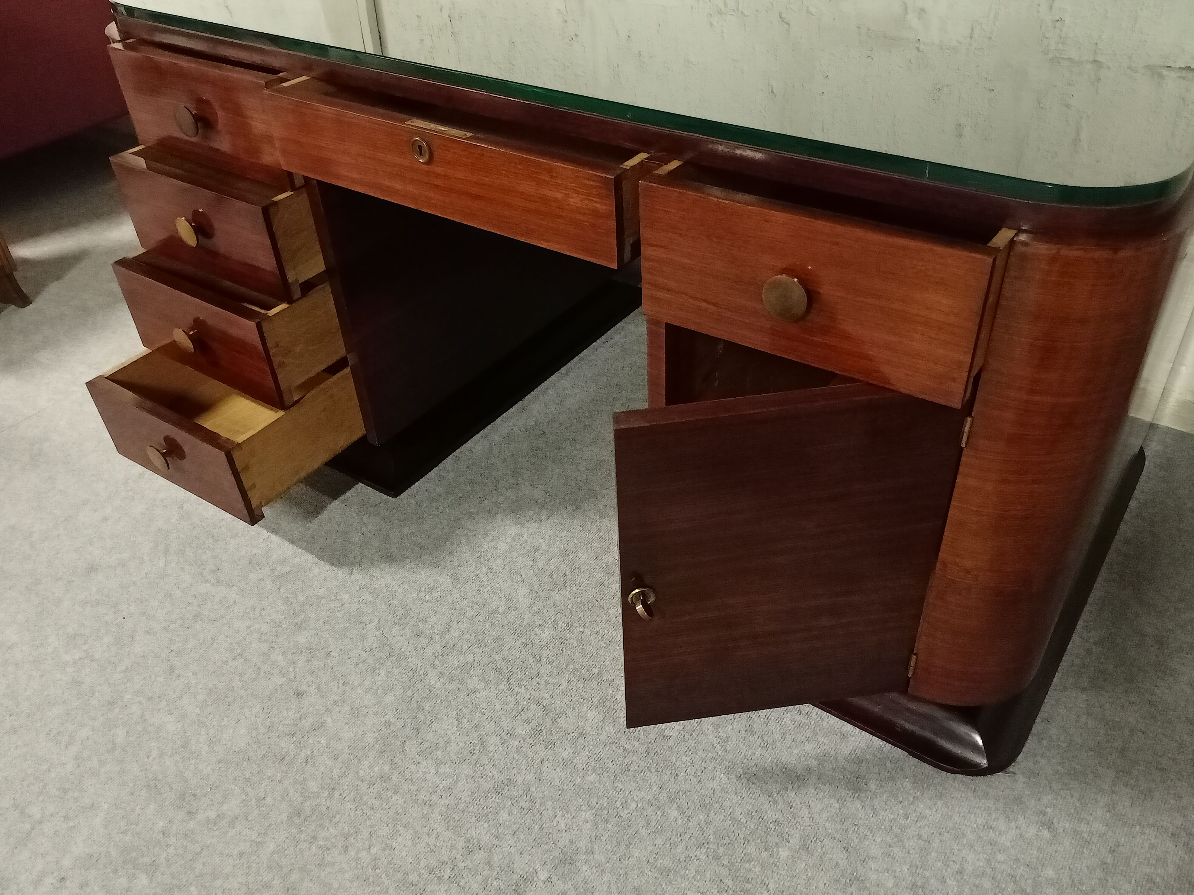 Rosewood art deco desk