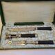 Ebony leg of lamb cutlery service, late 19th century