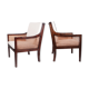 Paire de fauteuils bergères danoises des années 1940