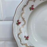 Set of 6 hollow porcelain plates