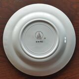 8 assiettes plates en faïence fine L'Amandinoise