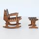 Angel Pazmino rocking chair and hocker Muebles de Estilo Ecuador 1960