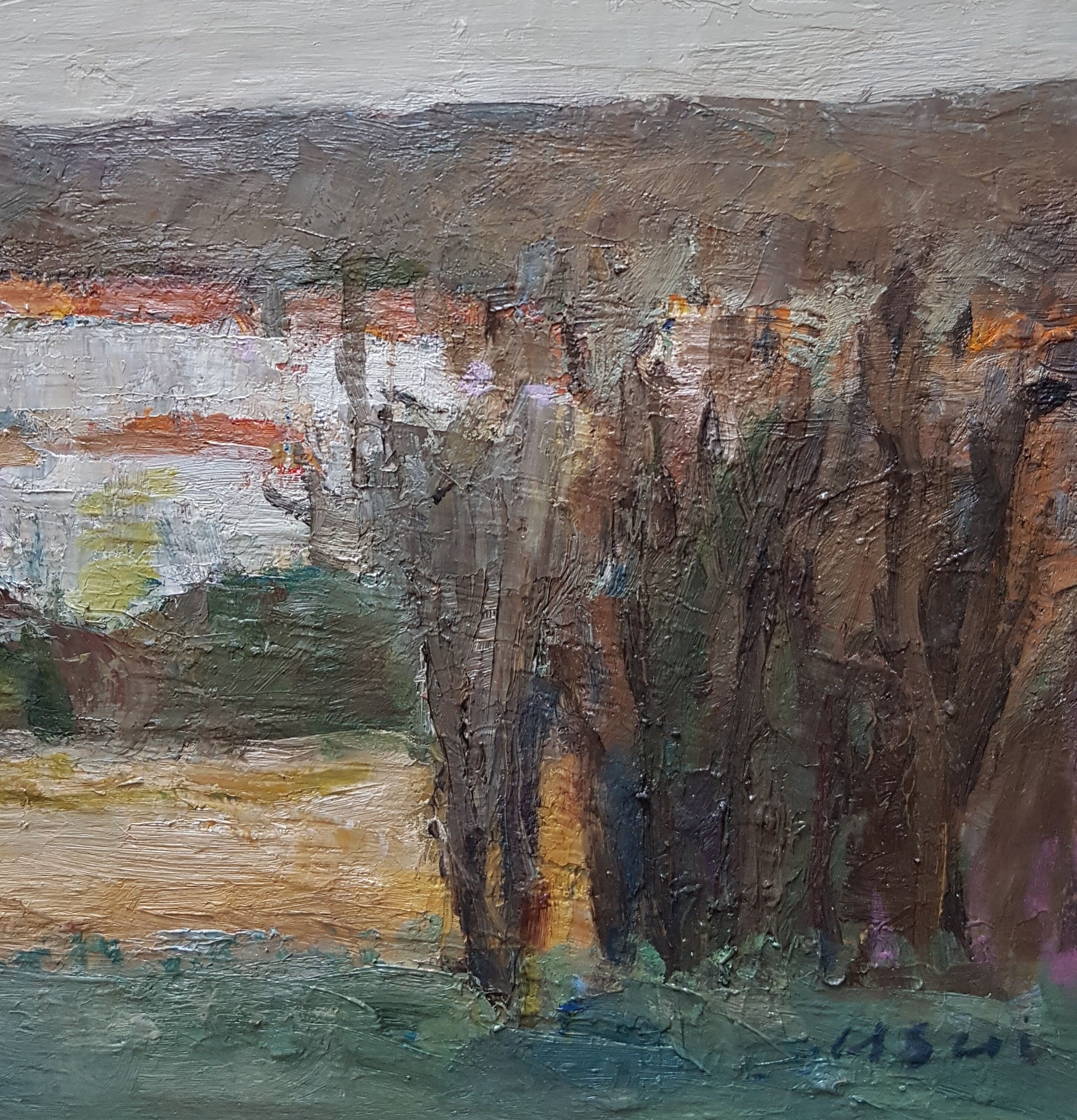 Painting by Nagao Usui: "Landscape of Provence"