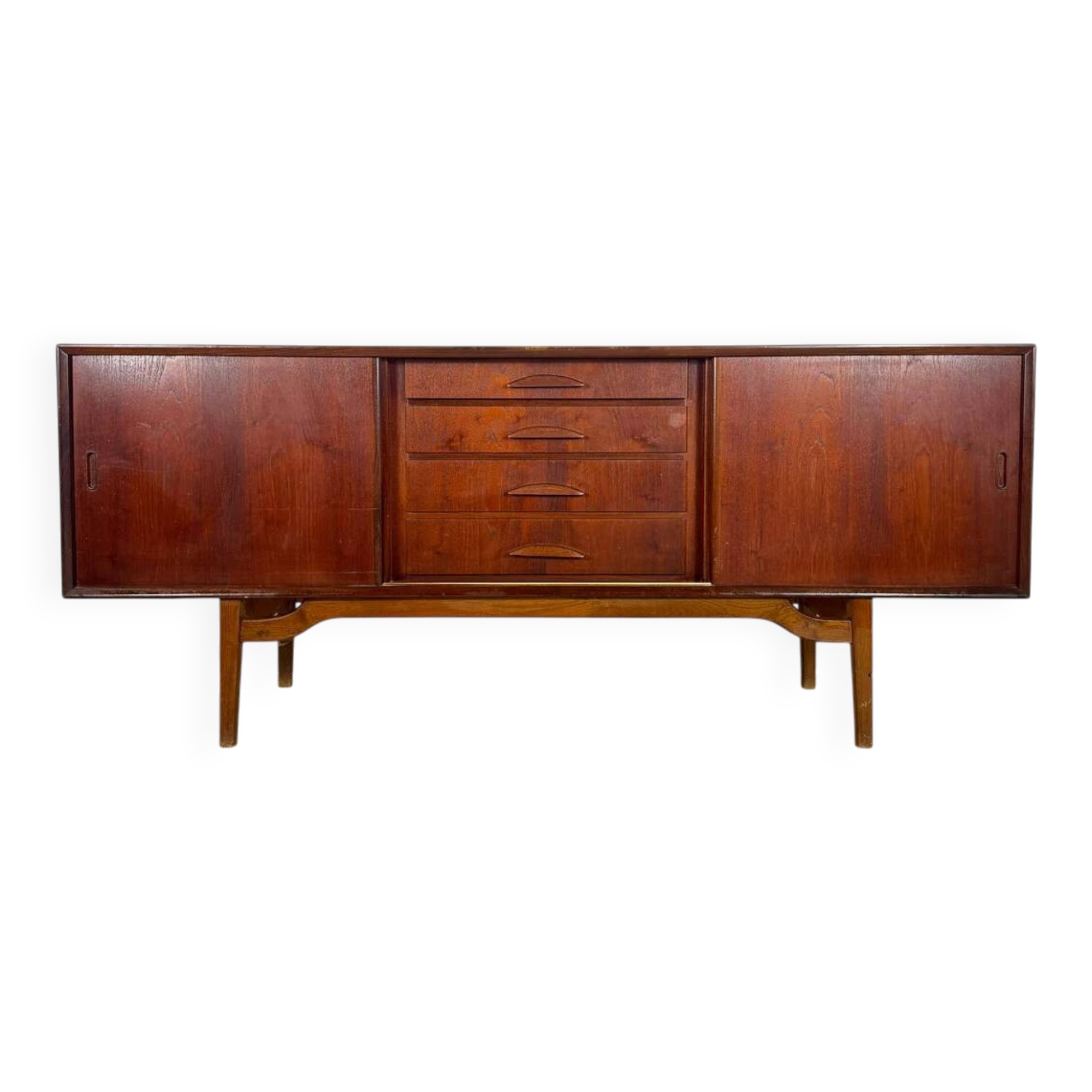 Teak sideboard with drawers – vintage Scandinavian design