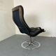Chaise pivotante suédoise du milieu du siècle de Göte Möbler, années 1970