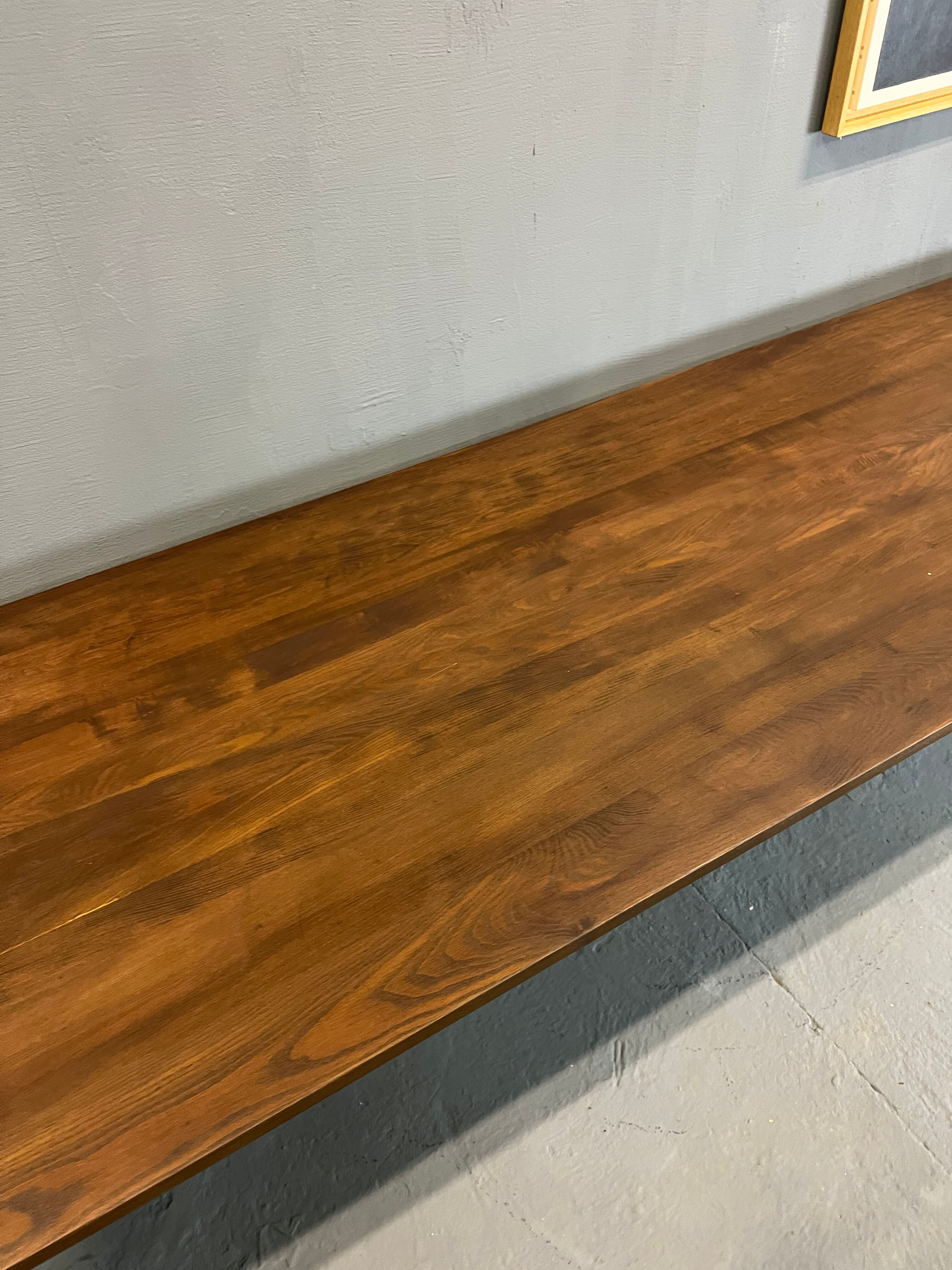 Farmhouse table "Dark Brown", spindle legs XXL 300 X 90 cm