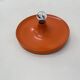 Honsel orange space age disc lamp , 1970s selected by Charlotte perriand