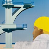 Original poster Razzia - Le touquet paris plage - signed by the artist - On linen