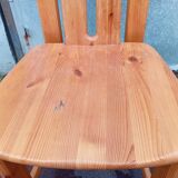 Set of 4 80s pine chairs