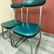 Paire de chaises de bureau industrielles