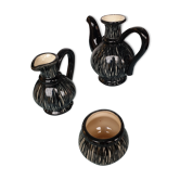 Vallauris 60s set 3 pieces signed Fase