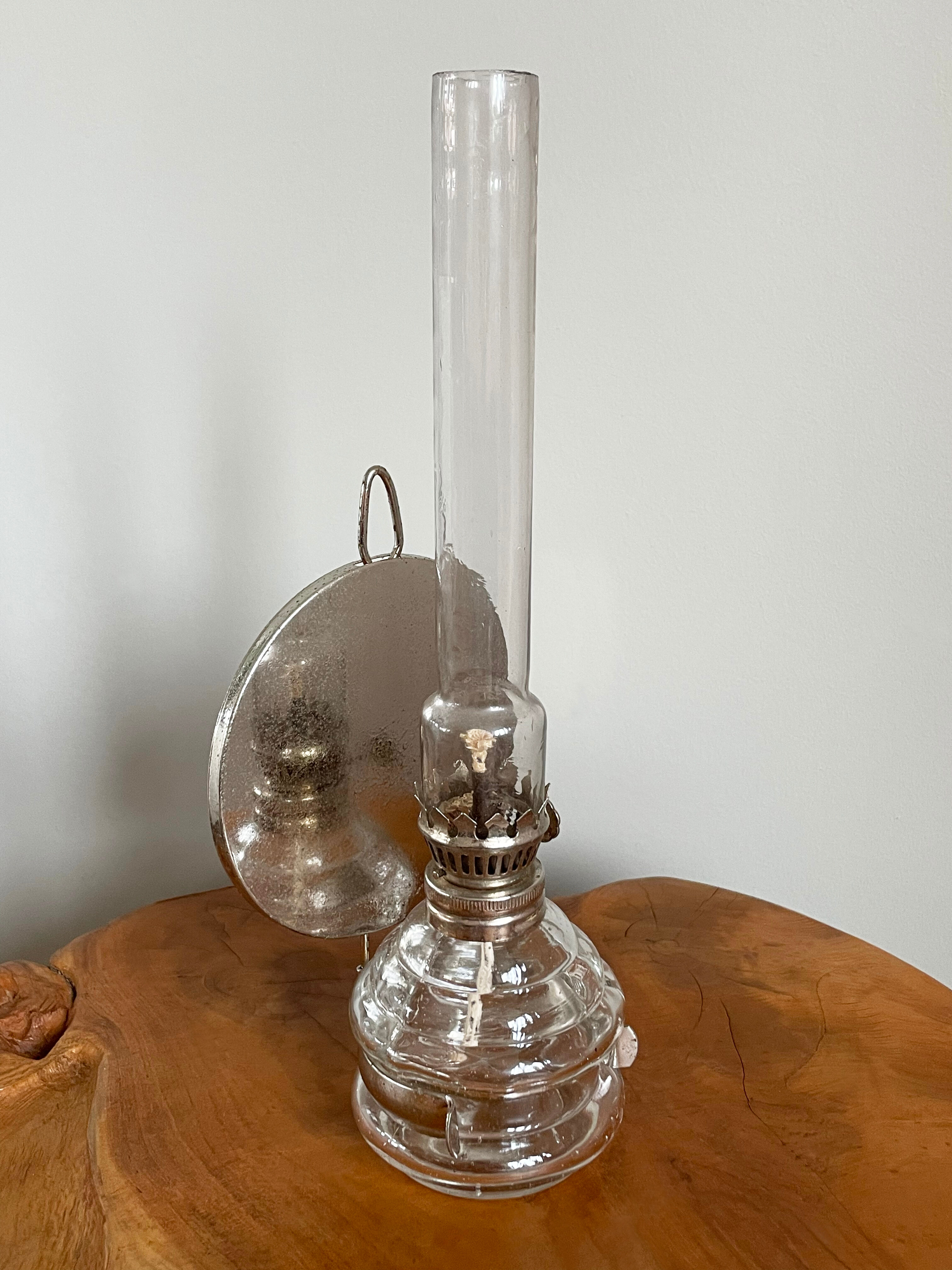 Set of 2 Hong Kong Vintage Oil Lamps