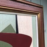 Peinture abstraite sur panneau